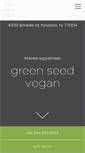 Mobile Screenshot of greenseedvegan.com